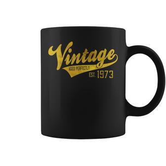 Vintage Est 1973 Aged 51 Yrs Old Bday 51St Birthday Coffee Mug - Monsterry