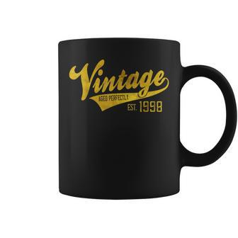Vintage Est 1998 Aged 26 Yrs Old Bday 26Th Birthday Coffee Mug - Monsterry CA