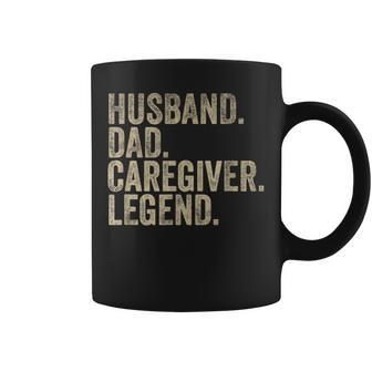 Vintage Father's Day Husband Dad Caregiver Legend Daddy Coffee Mug - Monsterry