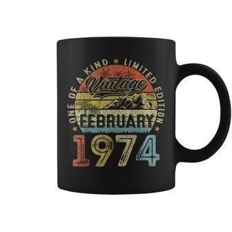 Vintage February 1974 50 Year Old 50Th Birthday Women Coffee Mug - Thegiftio UK