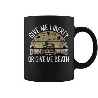 Vintage Give Me Liberty Or Give Me Death Women Coffee Mug - Monsterry