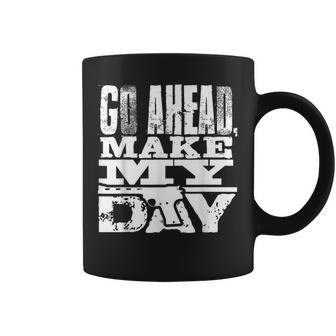 Vintage Go Ahead Make My Day 1983 American Sudden Impact Coffee Mug - Monsterry UK