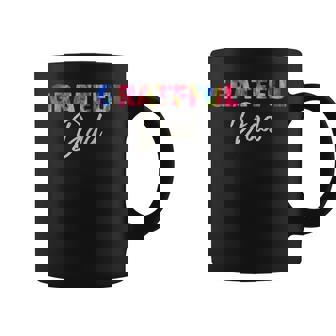 Vintage Grateful Dad Fathers Day Tie Dye Coffee Mug - Thegiftio