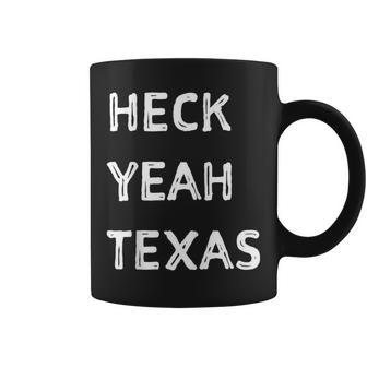 Vintage Heck Yeah Texas Texan State Pride Coffee Mug - Monsterry