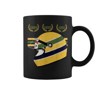 Vintage Helmet World Champion Formula Racing Circuits Sport Coffee Mug - Monsterry DE