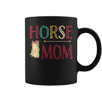 Vintage Horse Graphic Equestrian Mom Cute Horse Riding Coffee Mug | Mazezy