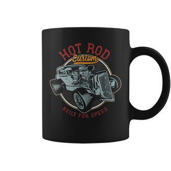 Vintage Hot Rod Retro Custom Built And Speed Classic Cars Coffee Mug - Monsterry UK