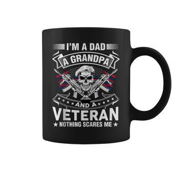 Vintage I'm A Dad Grandpa And A Veteran Father's Day Present Coffee Mug - Thegiftio UK
