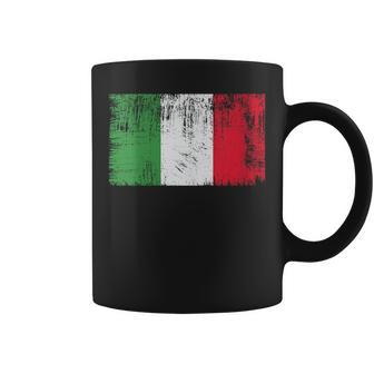 Vintage Italian Banner Fan Italy Flag Italia Retro Coffee Mug - Monsterry CA