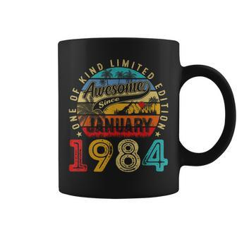 Vintage January 1984 40 Years Old 40Th Birthday Women Coffee Mug | Mazezy