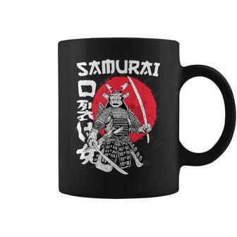 Vintage Japanese Samurai Retro Kanji Warrior Japan Sword Coffee Mug - Monsterry AU