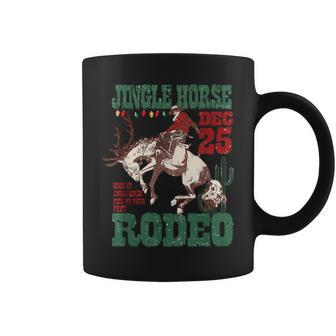 Vintage Jingle Horse Rodeo Howdy Western Christmas Coffee Mug - Thegiftio UK
