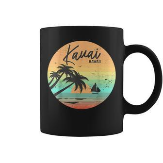 Vintage Kauai Hawaii Surfer Hanalei Kaua'i Island Hawaiian Coffee Mug - Seseable