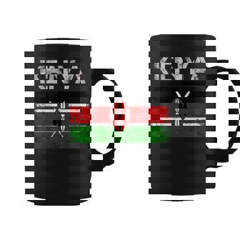 Vintage Kenya Kenyan Flag Pride Coffee Mug - Monsterry