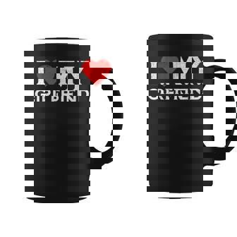 Vintage I Love My Girlfriend Gf I Heart My Girlfriend Gf Men Coffee Mug - Thegiftio