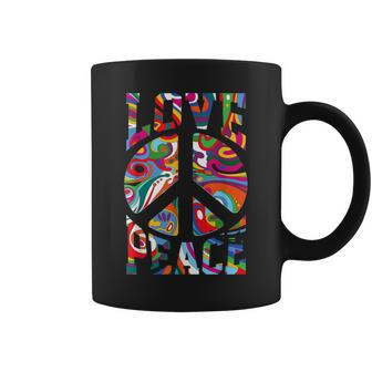 Vintage Love Peace 60S 70S Tie Dye Hippie Lover Men Coffee Mug - Monsterry UK