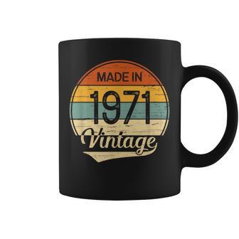 Vintage Made In 1971 Hombre Hecho En 1971 Taza de café - Regaloses