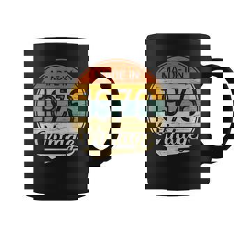 Vintage Made In 1976 Hombre Mujer Hecho En 1976 Camiseta Taza de café - Regaloses