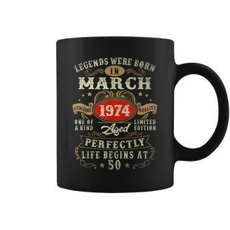 Vintage Made In March 1974 50Th Birthday 50 Year Old Coffee Mug | Mazezy