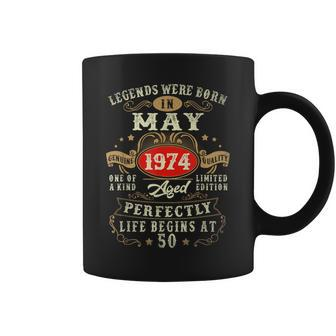 Vintage Made In May 1974 50Th Birthday 50 Year Old Coffee Mug - Seseable