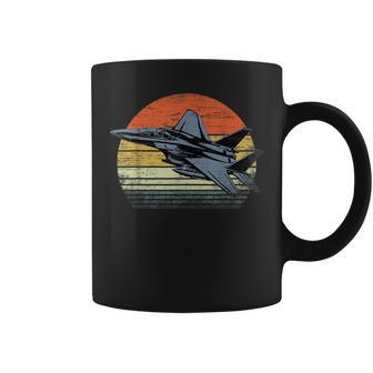 Vintage Military Jet Sunset Retro Fighter Aircraft Coffee Mug - Thegiftio UK