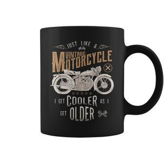 Vintage Motorcycle Cooler As I Get Older Biker Classic Bike Coffee Mug - Monsterry