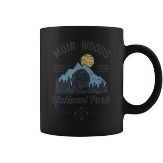 Vintage Muir Woods National Park Hiking Camping Coffee Mug - Monsterry