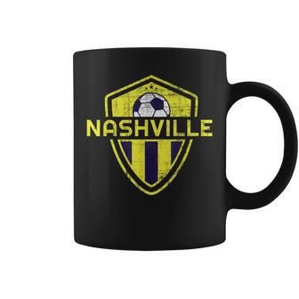 Vintage Nashville Tennessee Tn Blue And Yellow er Coffee Mug - Seseable