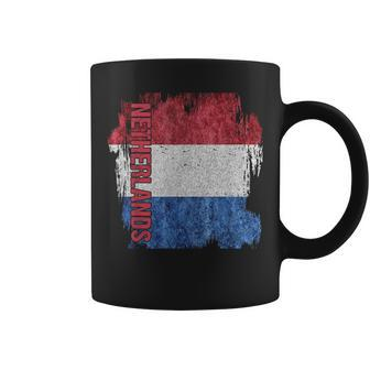 Vintage Netherlands Flag Dutch Pride Clothing Sports Team Coffee Mug - Monsterry