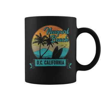 Vintage Newport Beach Orange County California Surfing Coffee Mug | Mazezy