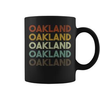 Vintage Oakland California 80S Retro Style Coffee Mug - Monsterry UK