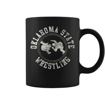 Vintage Oklahoma State Wrestling Logo Coffee Mug - Monsterry DE