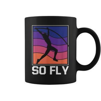 Vintage Pole Vault Retro Track And Field Coffee Mug - Monsterry