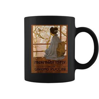 Vintage Poster Madama Butterfly Retro Coffee Mug - Monsterry AU