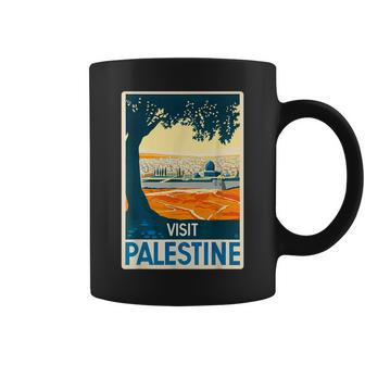 Vintage Poster Middle East T Art-Visit Palestine Coffee Mug - Thegiftio UK
