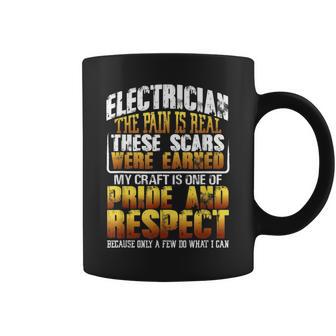 Vintage Pride Appreciation Electrician The Pain Is Real Coffee Mug - Monsterry UK