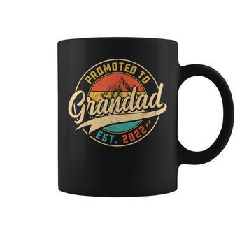 Vintage Promoted To Grandad 2022 Fathers Day New Grandpa Coffee Mug - Seseable