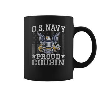 Vintage Proud Cousin Us Navy Usn T Coffee Mug - Monsterry
