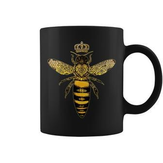 Vintage Queen Bee Earth Day Nature Love Save The Bees Coffee Mug - Monsterry