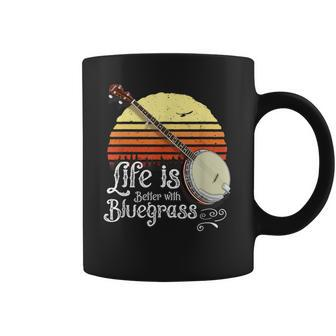 Vintage Retro Bluegrass 5 String Banjo Coffee Mug - Monsterry DE