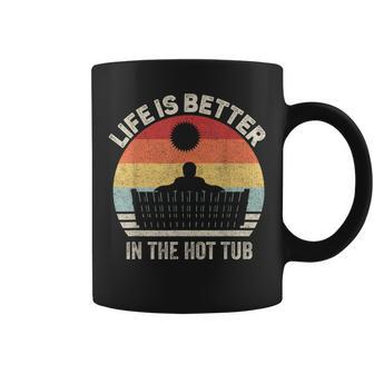Vintage Retro Life Is Better In The Hot Tub Coffee Mug - Monsterry DE