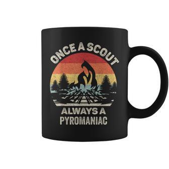 Vintage Retro Once A Scout Always A Pyromaniac Coffee Mug - Monsterry AU