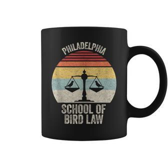 Vintage Retro Philadelphia School Of Bird Law Bird Law Coffee Mug - Monsterry DE