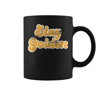 Vintage Retro Stay Golden 80'S 90'S Style Friends Icons Coffee Mug - Monsterry CA