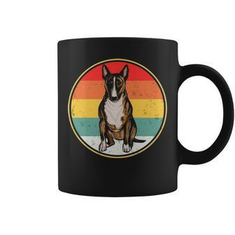 Vintage Retro Sunset Miniature Bull Terrier Dog Coffee Mug | Mazezy