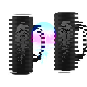 Vintage Retro Sunset Palm Tree Coffee Mug - Thegiftio UK