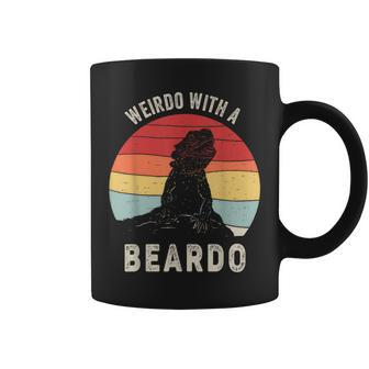 Vintage Retro Weirdo With A Beardo Bearded Dragon Coffee Mug - Monsterry DE