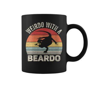 Vintage Retro Weirdo With A Beardo Bearded Dragon Coffee Mug - Monsterry DE