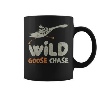 Vintage Retro Wild Goose Chase Silly Goose Goose Bumps Coffee Mug - Monsterry