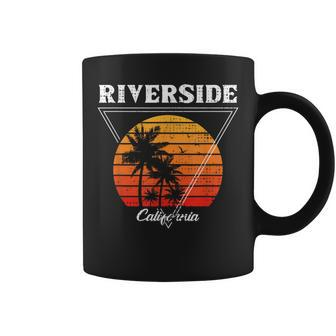 Vintage Riverside California Palm Trees Ca Retro Coffee Mug - Monsterry CA
